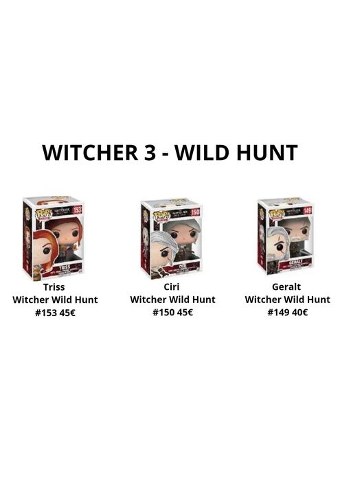 Funko pops Witcher wild hunt