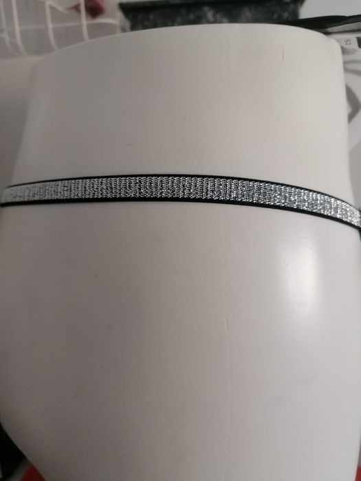 Tanga fio dental com contrastes prateados xl novas