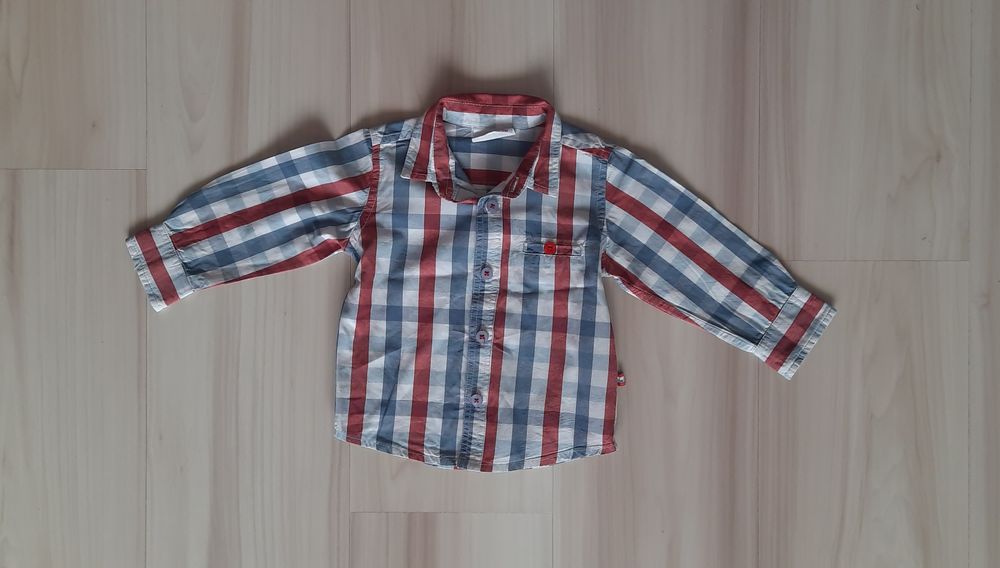 Koszula Czerwono-Niebieska krata r.74