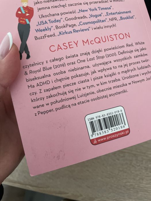 Ksiazka red white royal blue