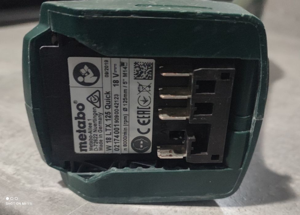 Metabo szlifierka W18LTX 125 5.2A