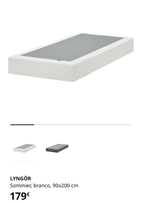 Sommier, estrado e colchao Ikea