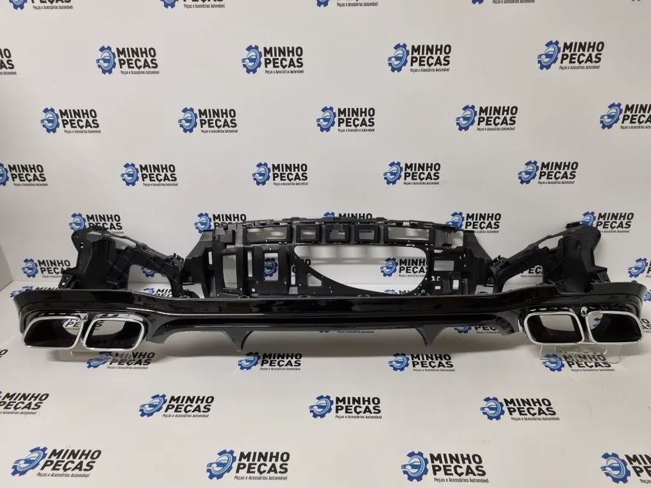 Difusor Traseiro Mercedes Class E(W213)Look E63 AMG(Ponteiras Cromadas