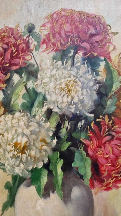 Chryzantemy w wazonie, H.A.Volkwein