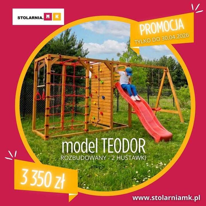 Plac zabaw Teodor rozbudowany. Promocja! 30.06.2026