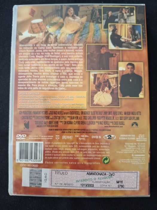 DVD Abandonada. Kim Basinger.