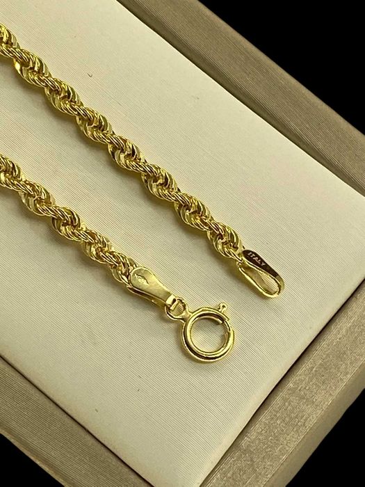 ZŁOTA BRANSOLETKA o splocie kordel P375 W1,52G DŁ19CM