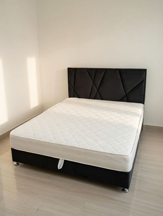 Новая кровать с матрасом. Нове ліжко. Виробництво диванів та ліжок