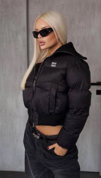 Пуховик укорочений MIU MIU