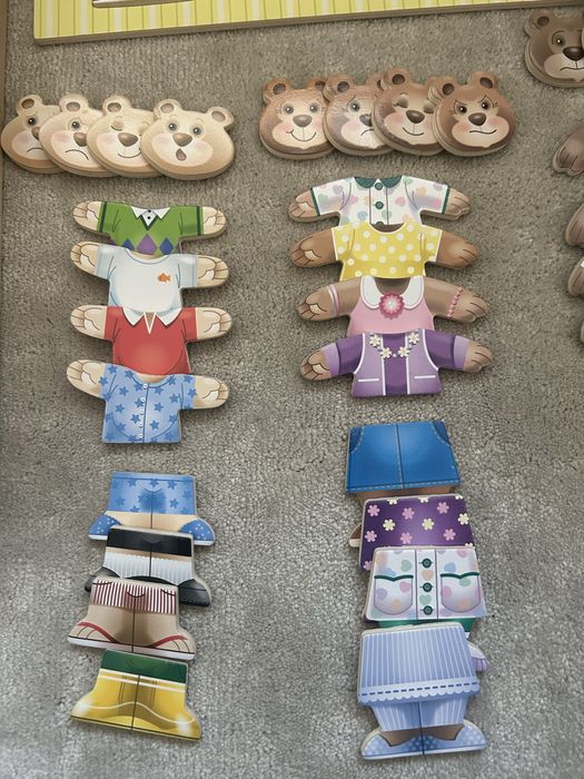 Melissa & Doug – drewniana misiowa układanka, na 3 latka