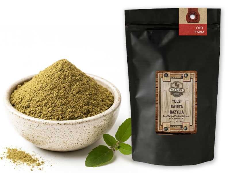 Tulsi, święta bazylia sproszkowana 1 kg przyprawa i dodatek do herbatek