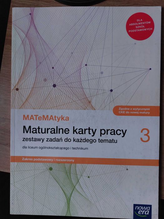 Matematyka Maturalne karty pracy 3 zakres podstawowy i rozszerzony