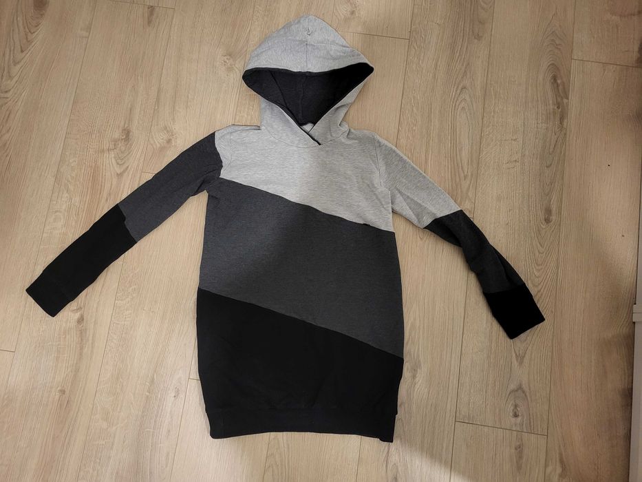Bluza ciążowa i do karmienia r.38 M z kapturem i ukrytym zamkiem długa