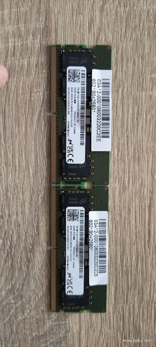 Оператина пам'ять DDR5 (з asus rog strix g614)