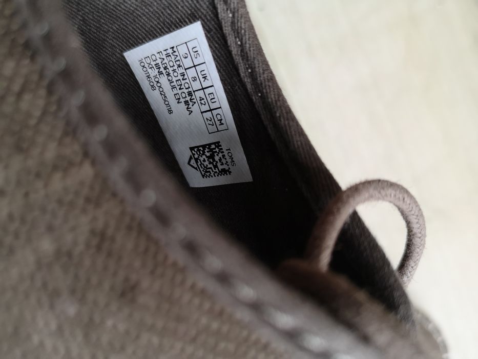 Espadryle nowe męskie TOMS (42]