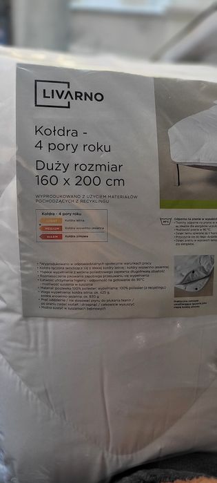 Kołdra livarno 160x200  Nowa  4 pory roku