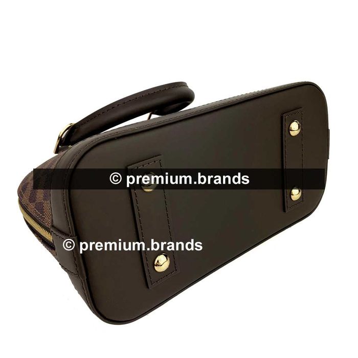 Torebka Louis Vuitton Alma BB canvas Damier Ebene/skóra naturalna