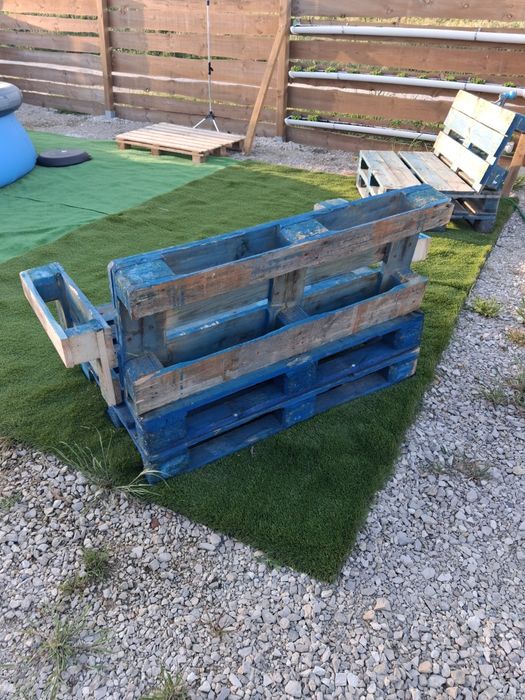 Sofá de paletes para jardim