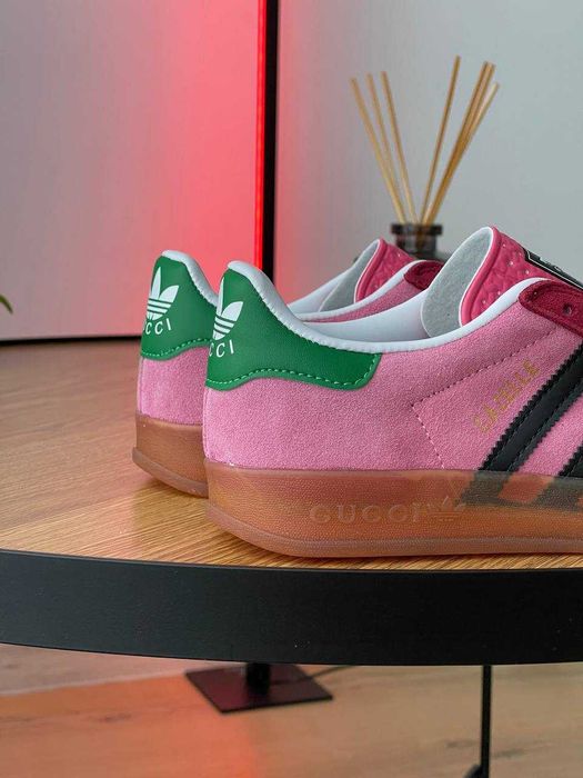 ЗНИЖКА! 37 (23,5 см) Adidas Gazelle рожеві адідас газелі гучі кеди