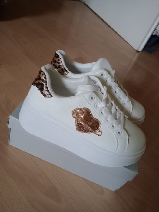 Sneakersy damskie biale