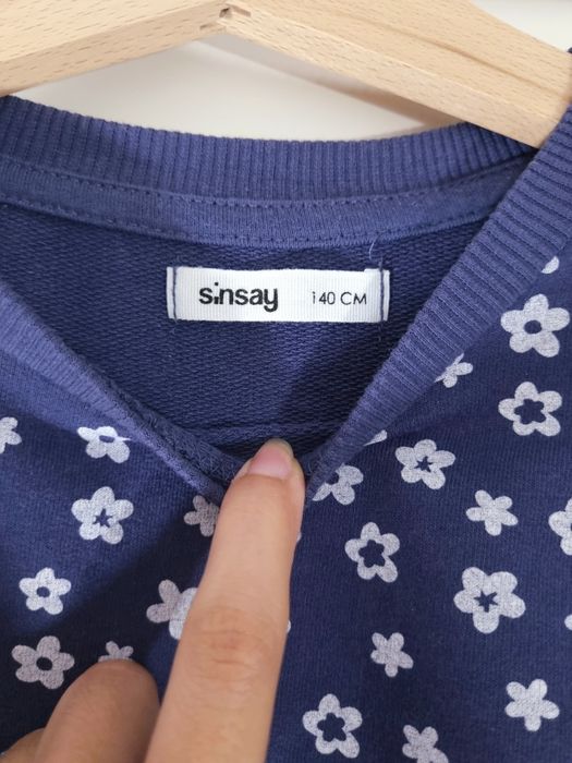 Bluza dziewczęca Sinsay z falbanami w kwiatki 140