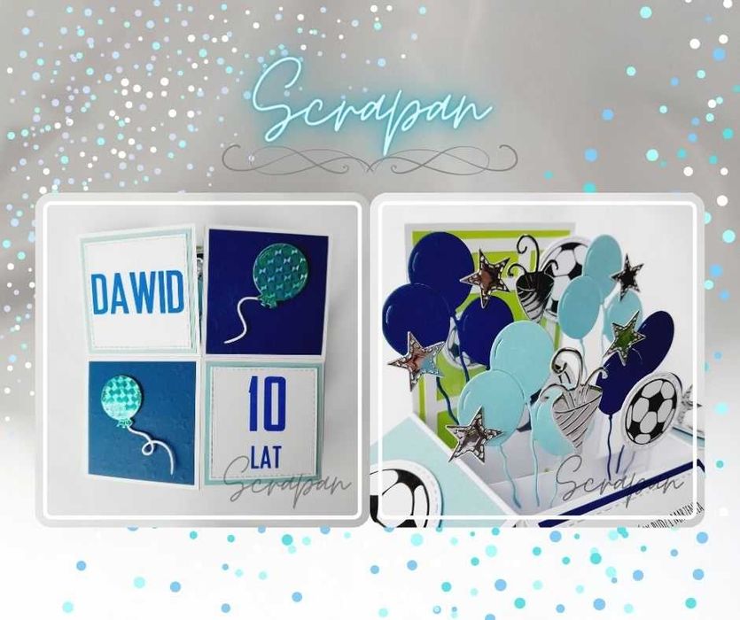 Kartka urodzinowa, roczek dla dziecka, chłopca, ręcznie robiona