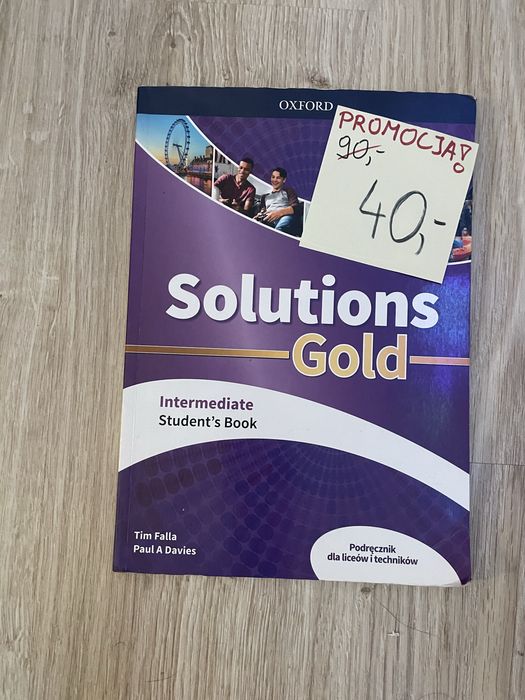 Solutions Gold Intermediate jezyk angielski klasa 1 poziom rozszerzony