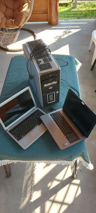 Laptopy x2 i stacjonarny komputer