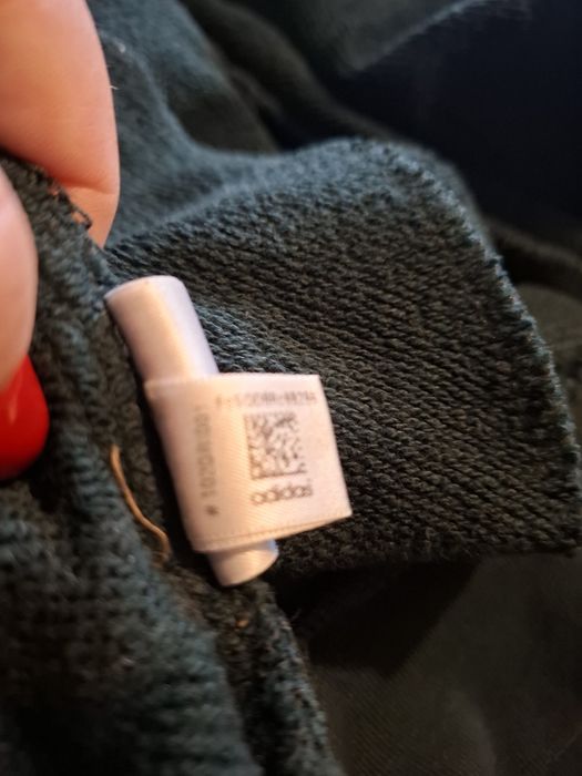 bluza zielona  Adidas męska S