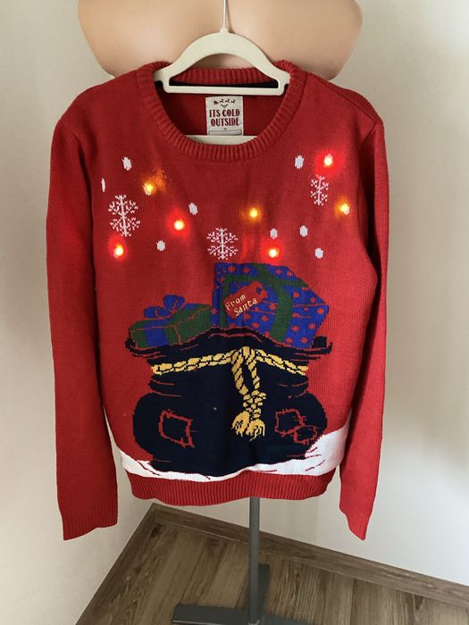 Sweter świateczny Świecacy rozmiar M