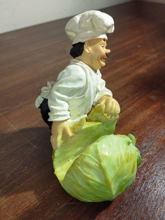 Chefe suporte de guardanapos porcelana