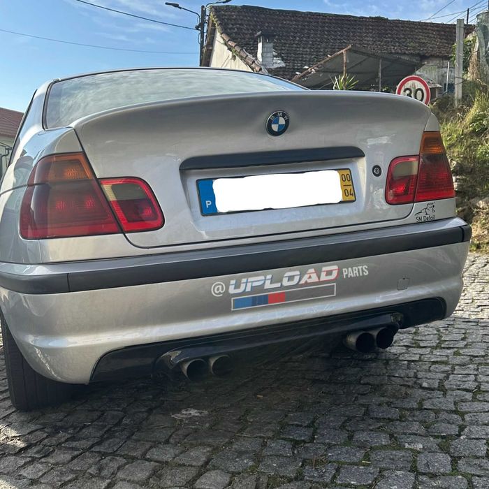 DIFUSOR BMW -  SÉRIE 3 E46 LOOK M PERFORMANCE 2 SAÍDAS DUPLAS