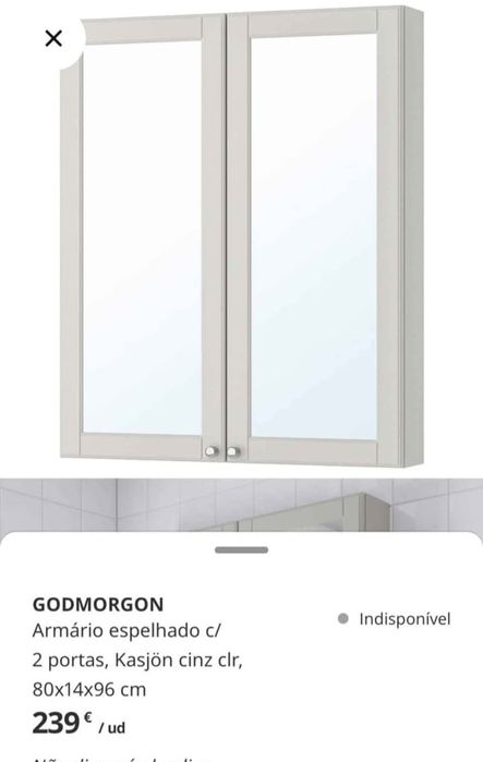 Móvel de casa de banho IKEA novo possibilidade de entrega