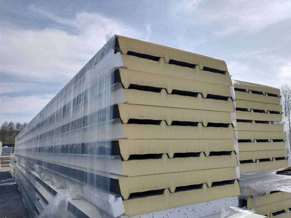 Płyta warstwowa PIR DACHOWA 100 mm I gat RAL9006 dostępne od ręki!