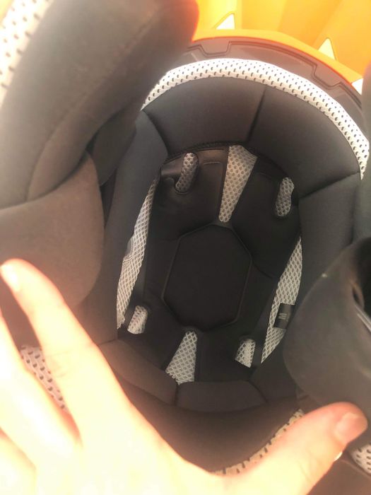 Capacete Acerbis com óculos