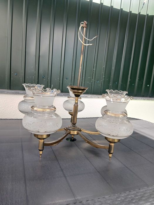 Candeeiro de teto rústico