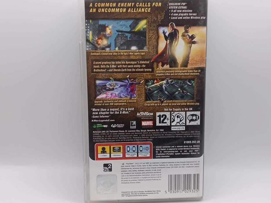 Gra Sony PSP Xmen Legends 2 rise of apocalypse