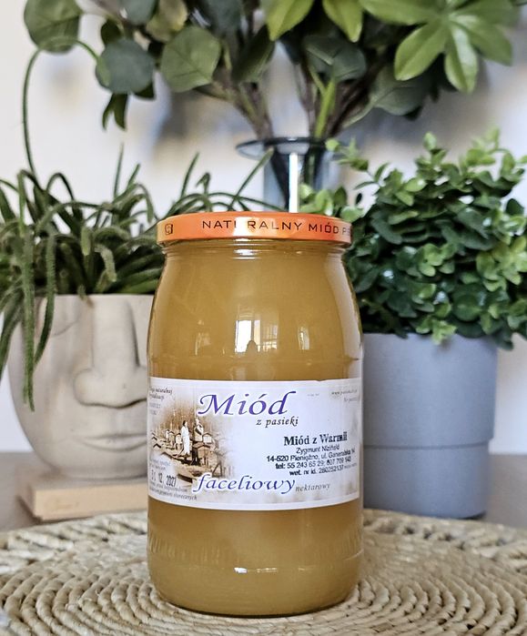 Miód Faceliowy naturalny z Warmii