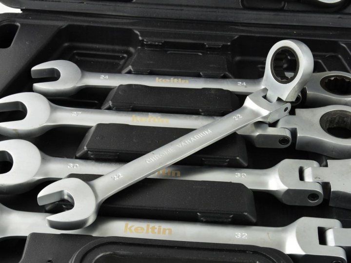 Набор трещеточных ключей 9-32 мм 13 ед. Keltin 00105