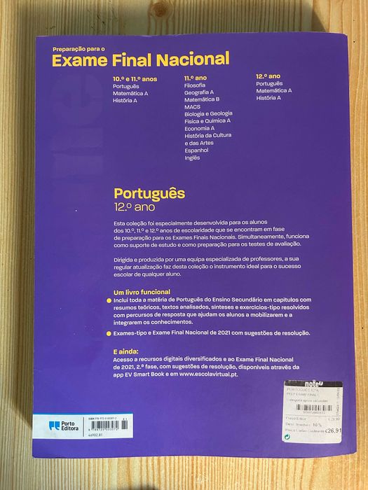 livro de exames de português 12 ano