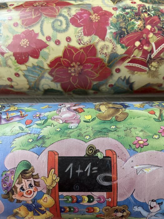 NOVO - 6 rolos papel embrulho fantasia de Natal 5x180mt e 1x270mt