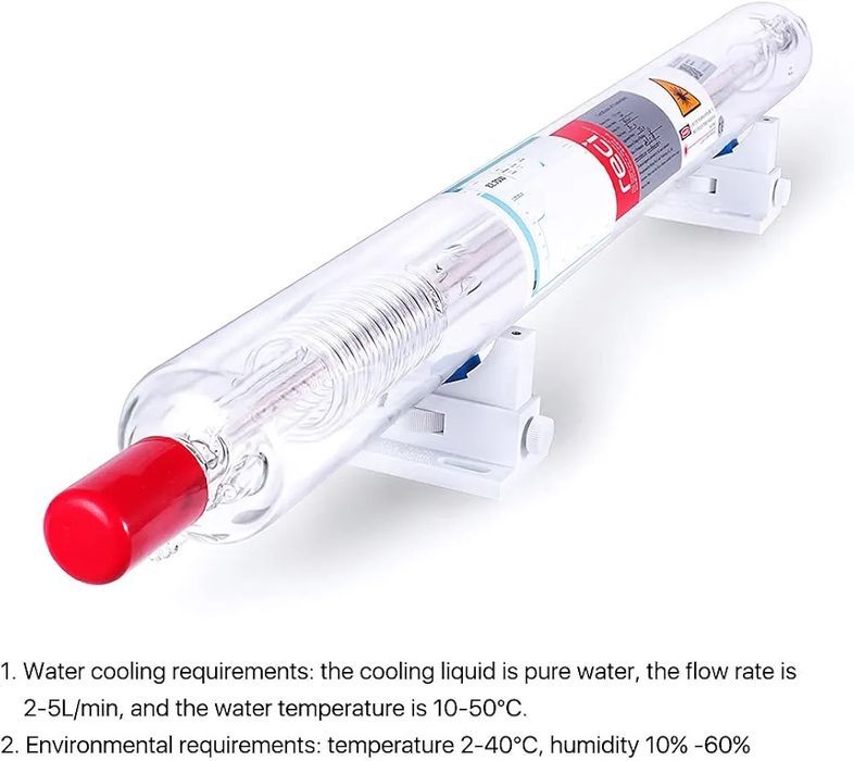 Rura laserowa 90W 1200mm do maszyny do grawerowania Reci tuba