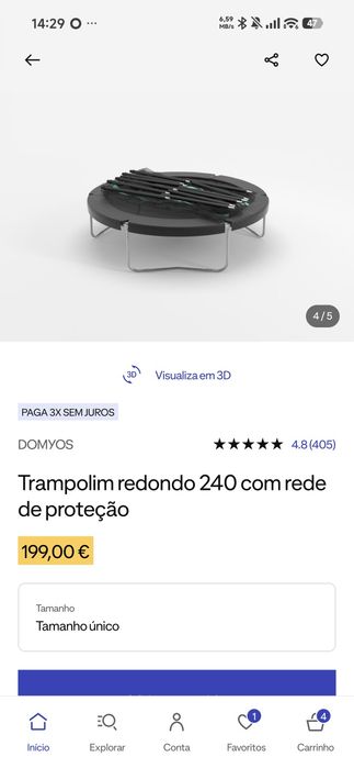 Trampolim novo 240