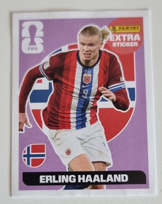 Erling Haaland extra sticker roxo
