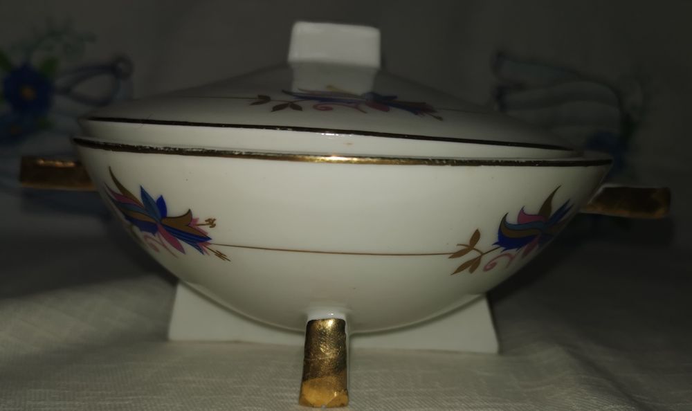 Açucareiro antigo art deco