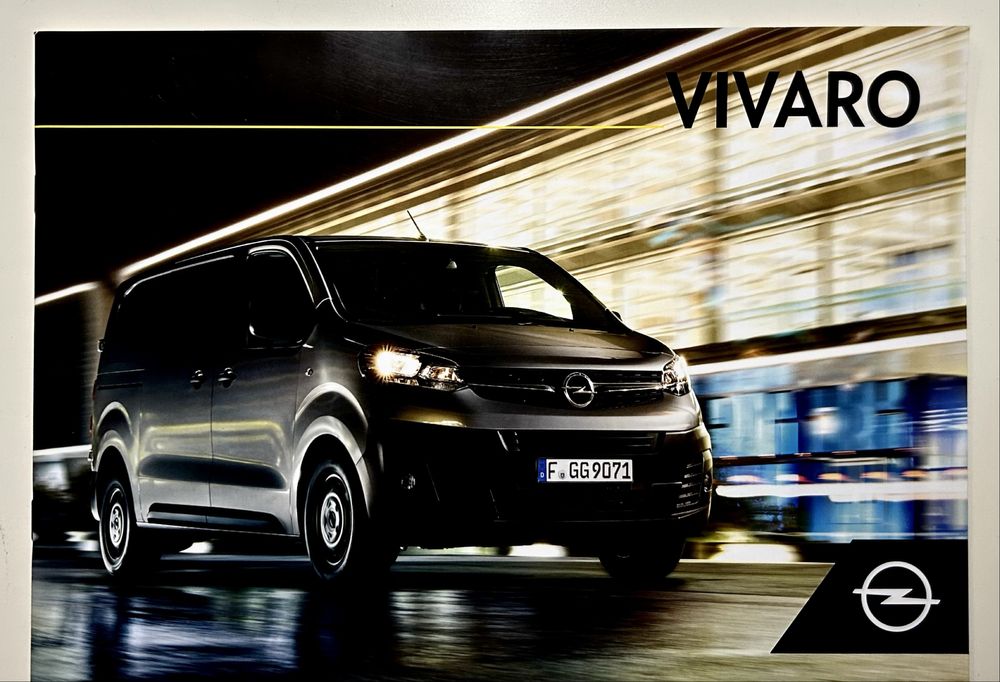 Opel Vivaro Prospekt Katalog Język Polski
