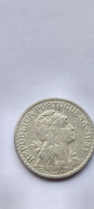 Moeda 1 escudo alpaca 1931