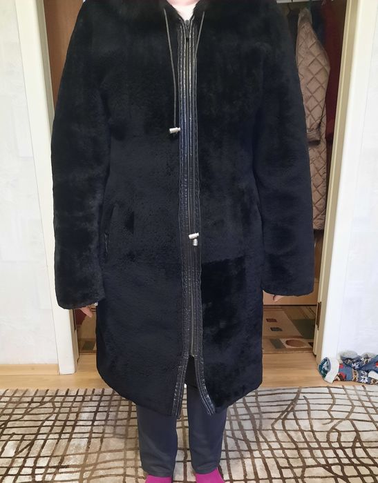 Шуба мех - мутон, размер 48