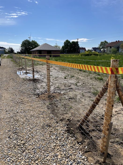 Siatka leśna stemple ogrodzenie budowlane płot ogrodzenie tymczasowe