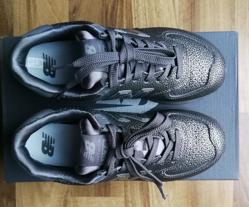 sneakersy  New Balance WL 574SOK damskie  szare